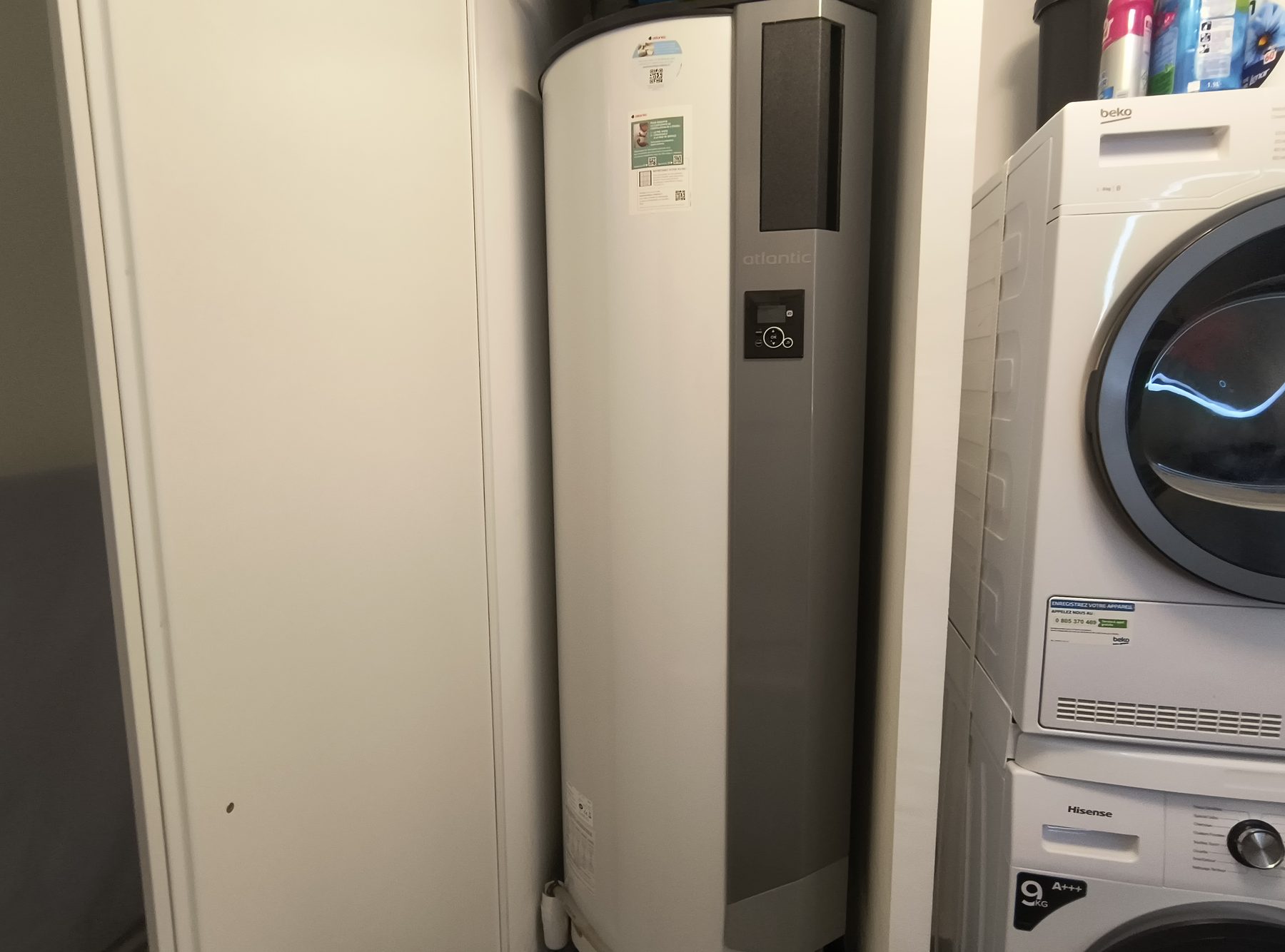 Ballon d'eau chaude thermodynamique installé par SEB CP Signature dans le Var